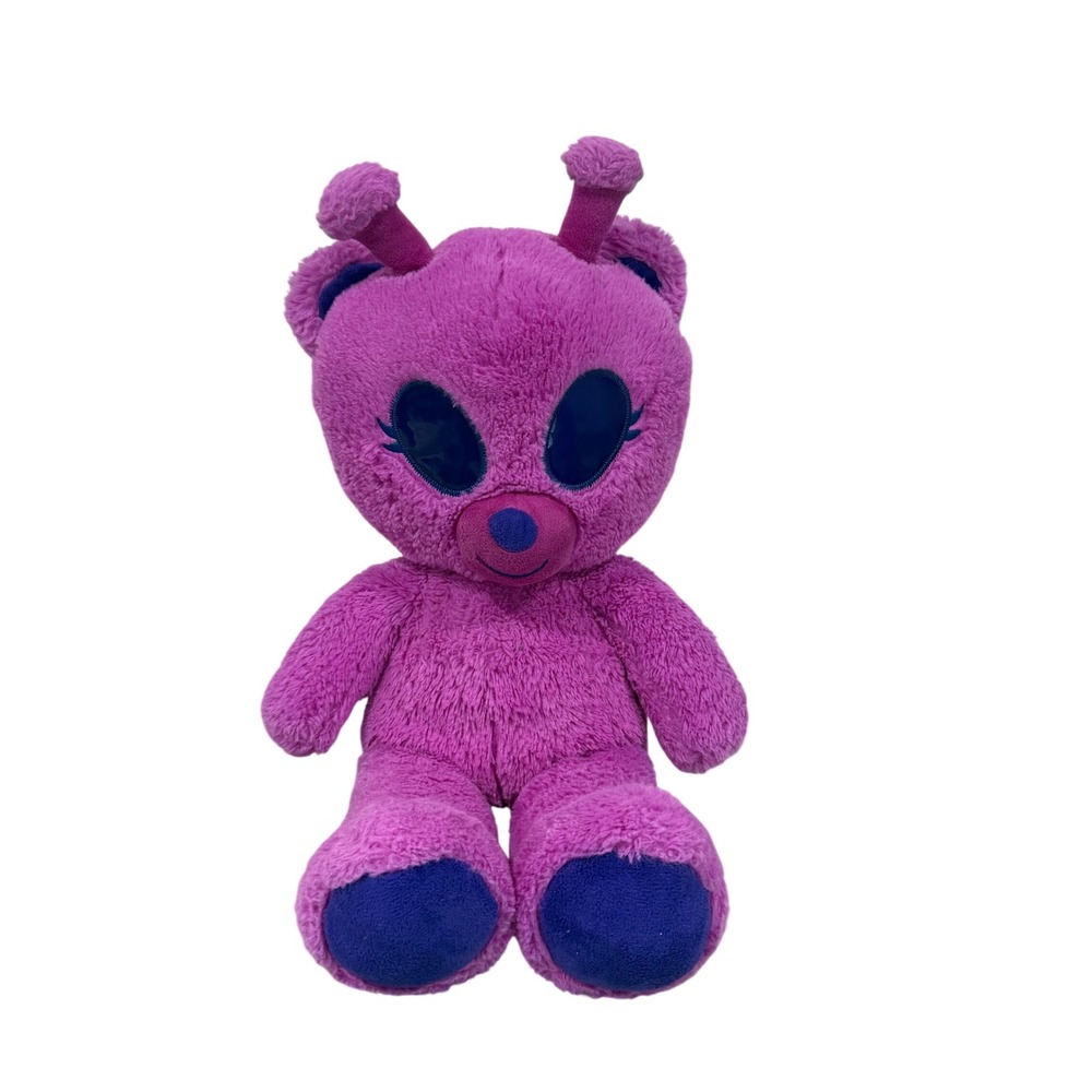 Build a Bear Purple Alien Bear-lien Magenta Bear 18" Plush BAB Workshop 2023